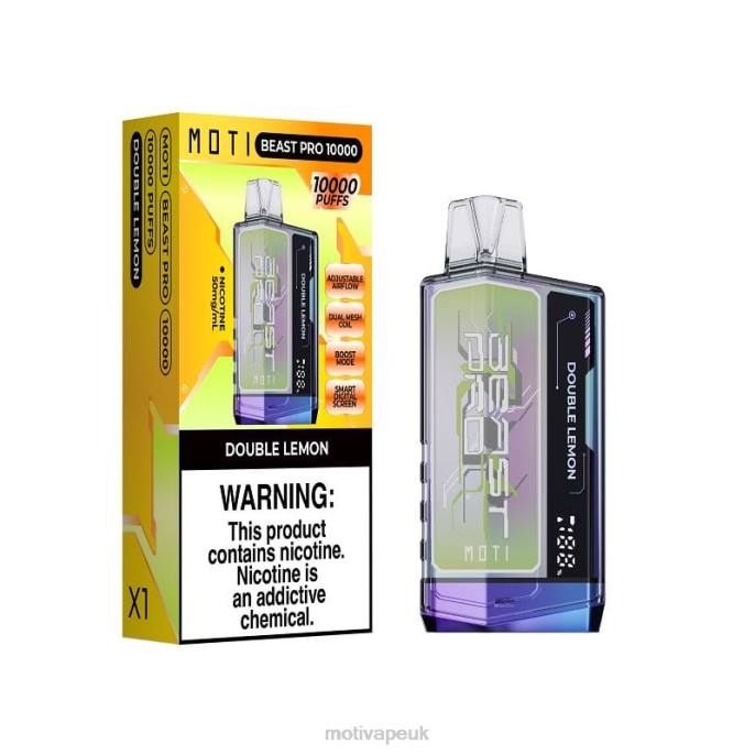 MOTI Vape Price 202843 | MOTI Beast Pro Disposable Vape (5%, 10000 Puffs) Double Lemon