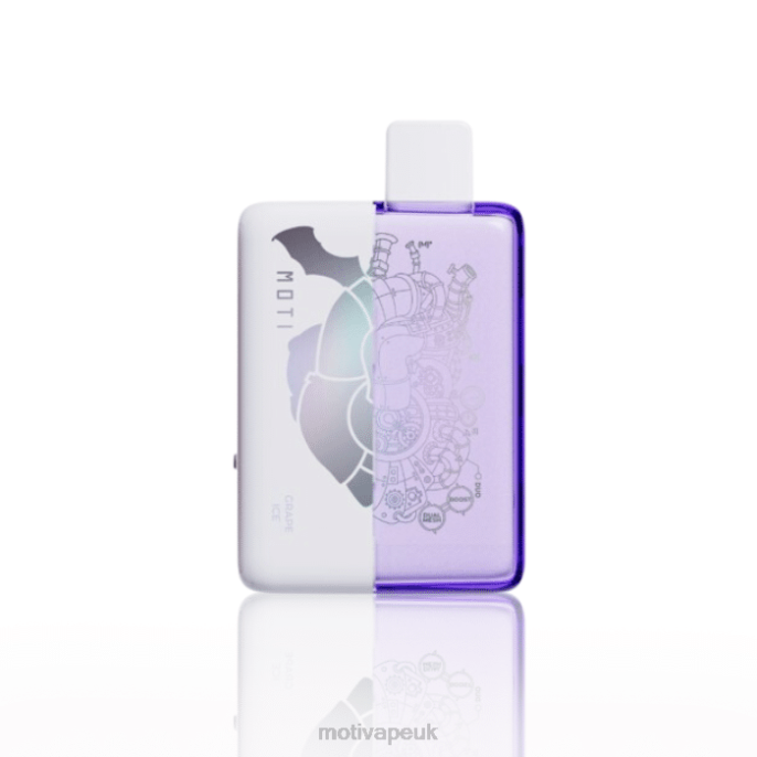 MOTI Vape Kit UK 202867 | MOTI Duo 9000 Disposable Vape (5%, 9000 Puffs) Grape Ice
