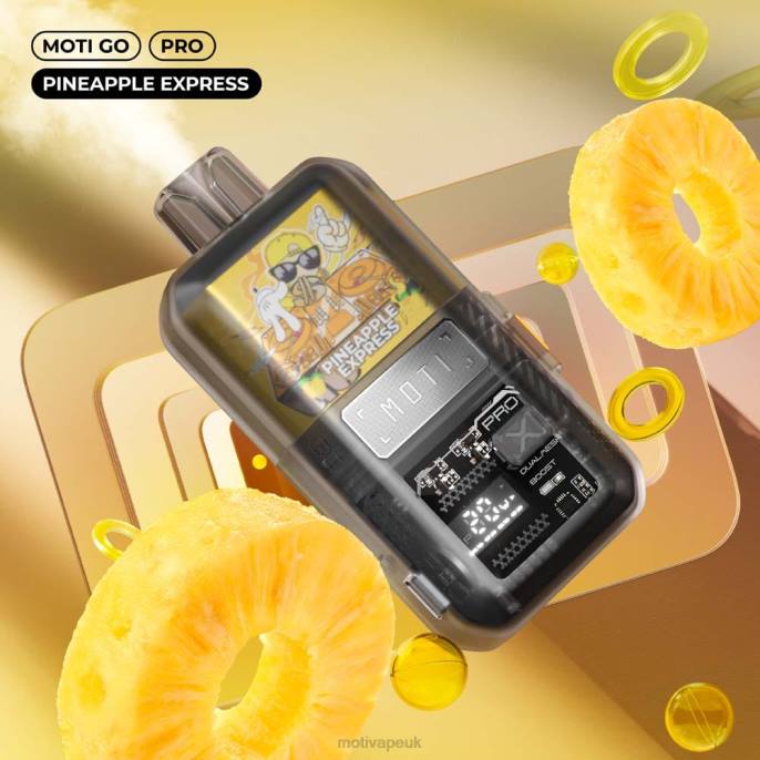 MOTI Vape Kit UK 202817 | MOTI Go Pro Disposable Vape (5%, 12000 Puffs) Pineapple Express