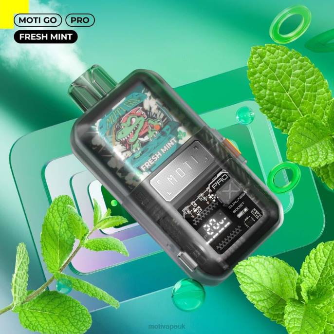 MOTI Vape Near Me 202816 | MOTI Go Pro Disposable Vape (5%, 12000 Puffs) Fresh Mint