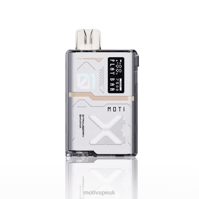 MOTI Vape Review UK 202855 | MOTI Play Bar 7500 Disposable Vape (5%, 7500 Puffs) Strawberry Banana