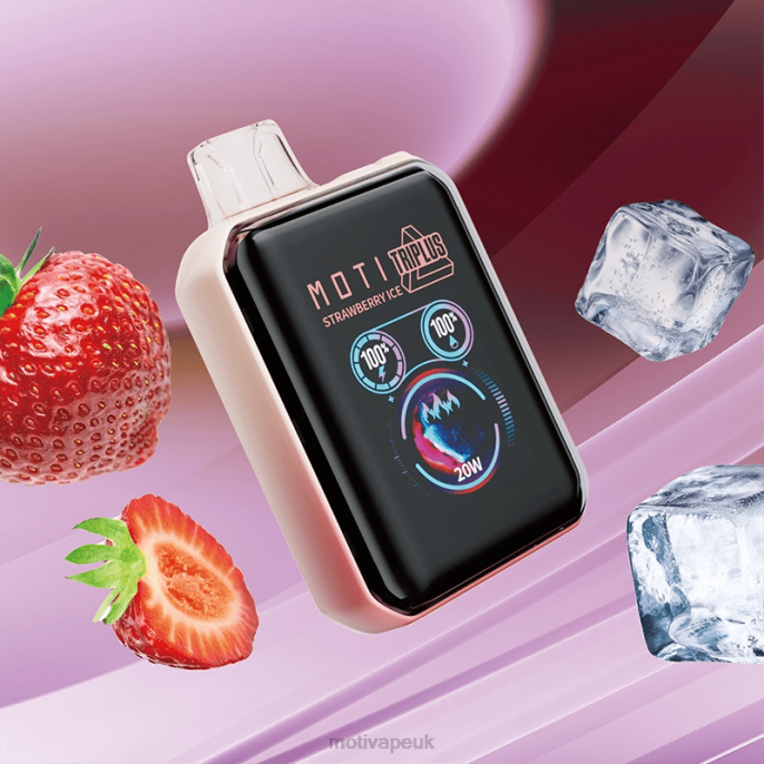 MOTI Vape Amazon 20289 | MOTI Triplus 20K Disposable Vape (5%, 20000 Puffs) Strawberry Ice