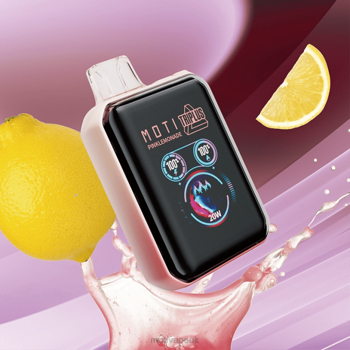 MOTI Vape For Sale 20288 | MOTI Triplus 20K Disposable Vape (5%, 20000 Puffs) Pink Lemonade