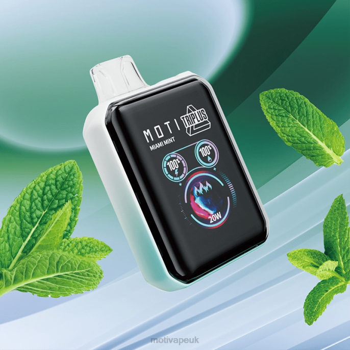 MOTI Vape Review UK 20285 | MOTI Triplus 20K Disposable Vape (5%, 20000 Puffs) Miami Mint