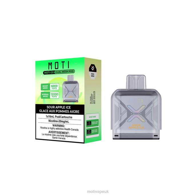 MOTI Vape For Sale 202888 | MOTI Go Pro Disposable Pod Sour Apple Ice